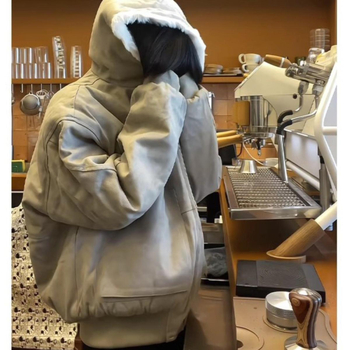 Pamukom punjena jakna s kapuljom, kratki kroj, zatvarač, poliesterno punilo, najlonska tkanina