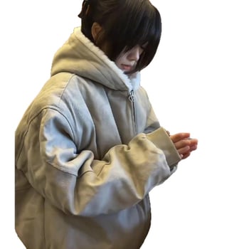 Pamukom punjena jakna s kapuljom, kratki kroj, zatvarač, poliesterno punilo, najlonska tkanina