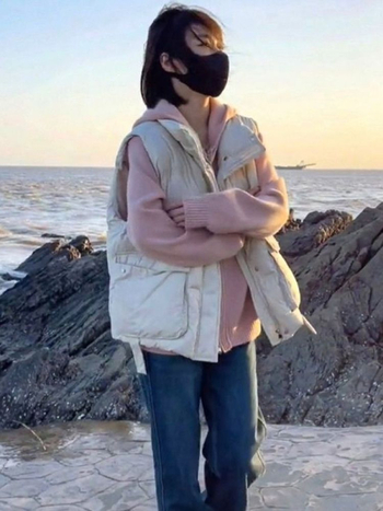 Női Chenille Spandex mellény polo gallérral, ujj nélküli, szabálytalan szabás, 2025 tavasz