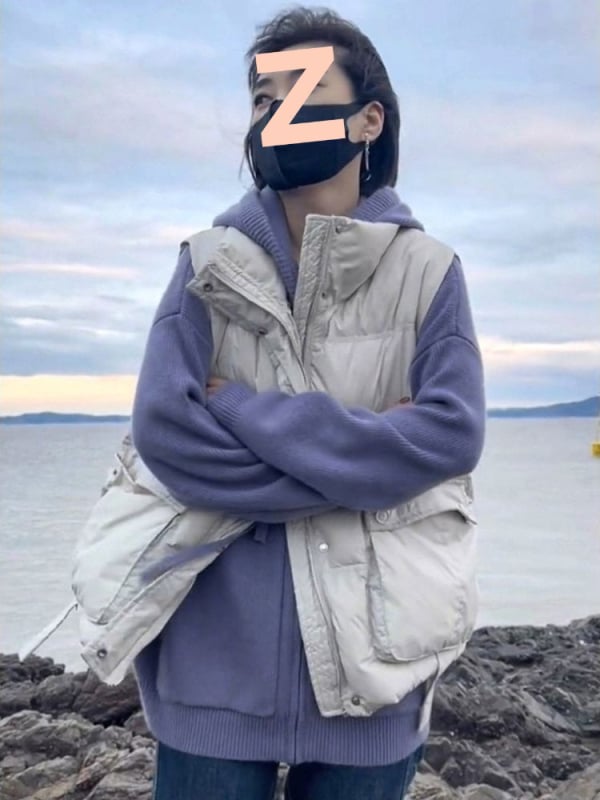 Női Chenille Spandex mellény polo gallérral, ujj nélküli, szabálytalan szabás, 2025 tavasz