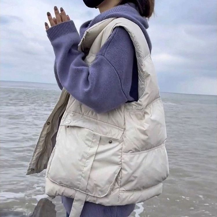 Női Chenille Spandex mellény polo gallérral, ujj nélküli, szabálytalan szabás, 2025 tavasz