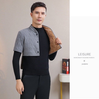 Muški šal za ramena s flis podstavom – zaštita vrata i struka, slobodan kroj, poliester materijal