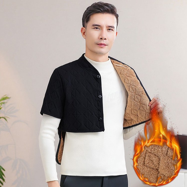 Muški šal za ramena s flis podstavom – zaštita vrata i struka, slobodan kroj, poliester materijal