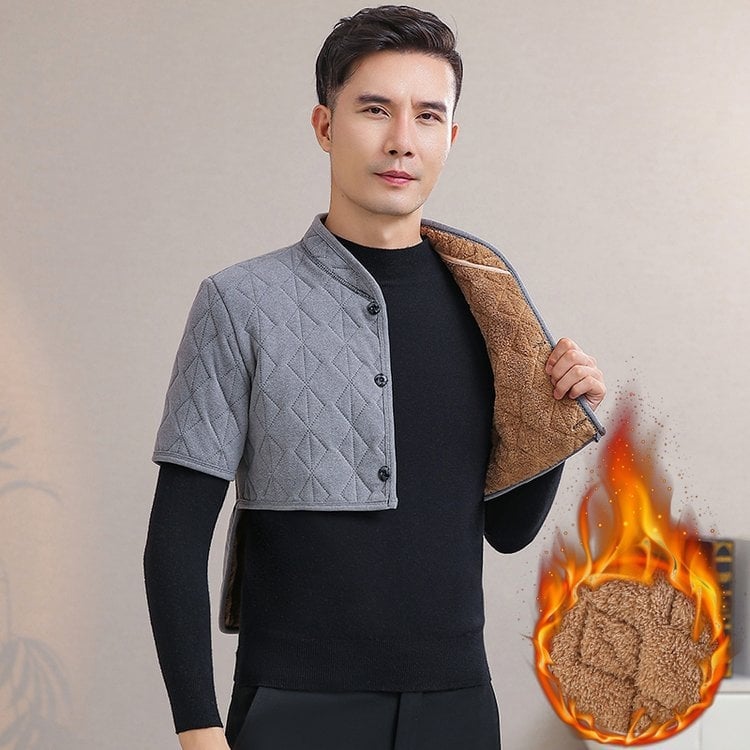 Muški šal za ramena s flis podstavom – zaštita vrata i struka, slobodan kroj, poliester materijal