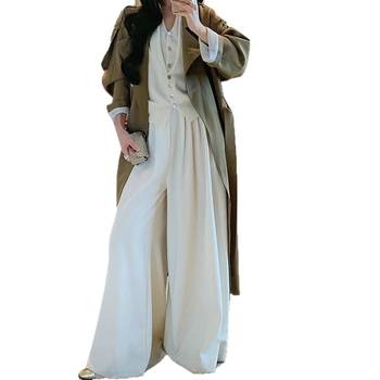 Ženský vlnený kardigán s kapucňou a kašmírom, falošný dvojdielny set, voľný strih, V-krk