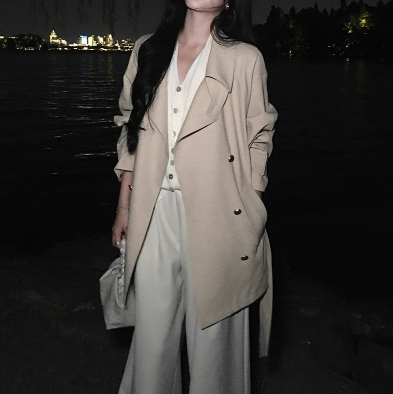 Ženský vlnený kardigán s kapucňou a kašmírom, falošný dvojdielny set, voľný strih, V-krk