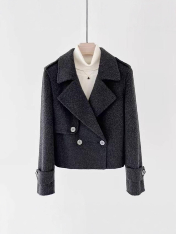 Dvostrani vuneni ženski kaput - Velvet, Zima 2025, Vuna 95%+