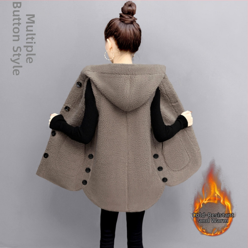 Didelio dydžio pūsto veliūro liemenė su gobtuvu — vienos spalvos, akriliniai pluoštai, gobtuvas, sagos uždarymas vienoje eilėje, pagrindinė medžiaga 95%+