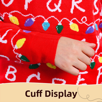 Prispôsobený pletený svetrov s okrúhlym výstrihom na zimu — OEM podľa vzorov a výkresov; Kód produktu: 139 cartoon christmas tree; Testovacia perióda: 3 dni; Výrobná kapacita: 1000 kusov/den; Opravy: 7 dní