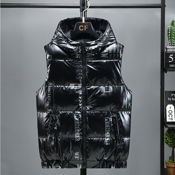 Muški dvostrano pamučni prsluk s kapuljom, korejski stil