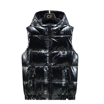 Muški dvostrano pamučni prsluk s kapuljom, korejski stil