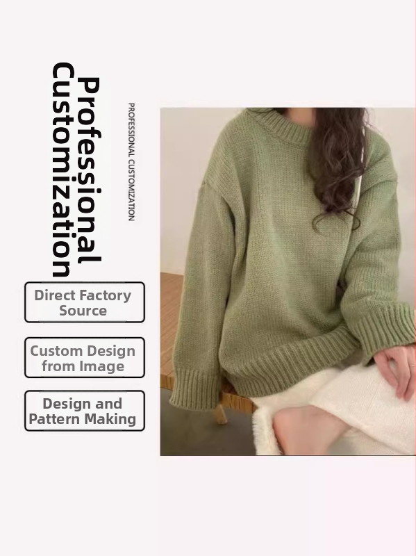 Vyšívaný pletený sveter - prispôsobiteľný podľa vzoriek/ OEM/ spracovanie podľa výkresov, 7-dňová skúšobná doba, výrobná kapacita 2000 kusov, hlavné materiály: Corduroy, Polyester, Acrylic, Spandex, Ice Silk