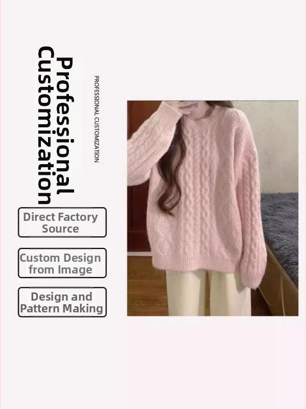 Vyšívaný pletený sveter - prispôsobiteľný podľa vzoriek/ OEM/ spracovanie podľa výkresov, 7-dňová skúšobná doba, výrobná kapacita 2000 kusov, hlavné materiály: Corduroy, Polyester, Acrylic, Spandex, Ice Silk