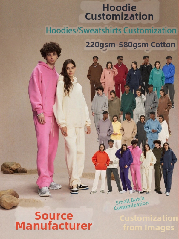 Producția de îmbrăcăminte personalizată: tricouri, hanorace și șorturi – OEM, prototipare și procesare de desene; materiale: bumbac, poliester, modal, bumbac elastic