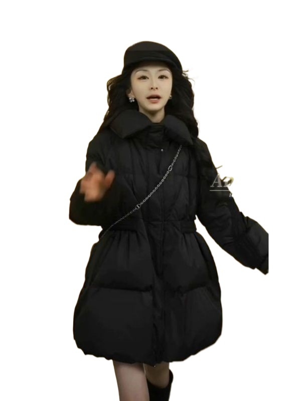 Ženska jakna s perjem Slim-Fit, ultra kratka duljina, polo ovratnik, Chenille tkanina