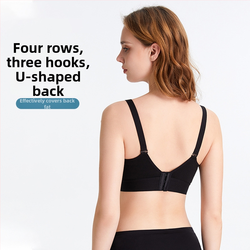 Piena zīdīšanas krūšturis pēc dzemdībām ar noņemamām dubultām siksnām, plānas formētas krūzes, bez tērauda gredieniem, galvenais audums 90–95% kokvilna, pildījums 100% kokvilna, muguras aizdare ar četriem āķiem, viengabala dizains, zīdīšanai