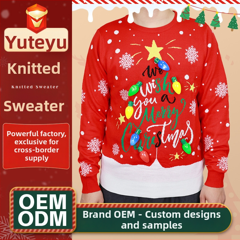 Dámsky vianočný sveter, pletený s jacquardovým vzorom zvieracieho motívu, štíhla silueta, kruhový výstrih, zmes akryl-bavlna, dĺžka 50-65 cm, jar 2025