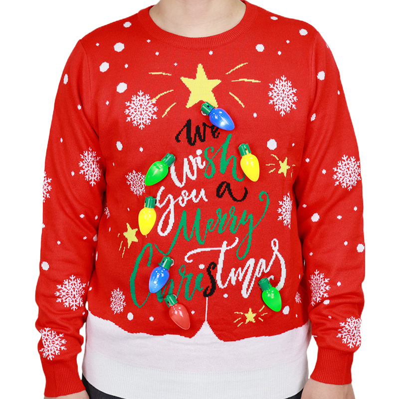 Dámsky vianočný sveter, pletený s jacquardovým vzorom zvieracieho motívu, štíhla silueta, kruhový výstrih, zmes akryl-bavlna, dĺžka 50-65 cm, jar 2025