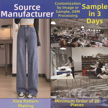 Džinsi un kleitas – mazās partijas pielāgota apģērbu ražošana, OEM paraugu izstrāde un ražošana; Vidēja līdz augstā kvalitāte; Pārbaudes cikls 3; Ražošanas jauda 1000 vienību; Apstrāde pēc parauga un rasējuma