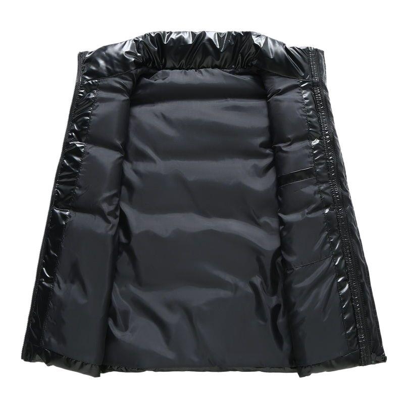 Muška zimska vesta od korduroja s kapuljom, prugasti uzorak