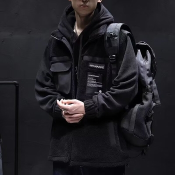 Muška Sherpa fleece vesta – Vintage stil, slim fit, rever ovratnik, prednji zip, bez kapulje, zimi