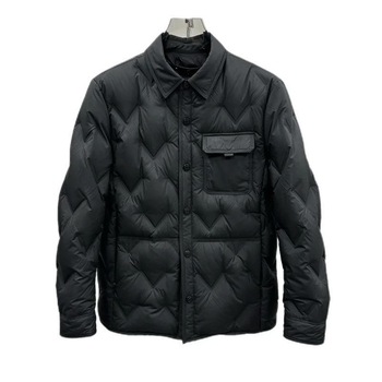 Muška down jakna s kapuljom i reverom, dugačak kroj, sadržaj bijelog pačjeg perja 51–55%