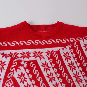 Džemper s Jacquardom i motivom pahulje - akrilna vlakna, udoban ležeran kroj, okrugli izrez, dugi rukavi