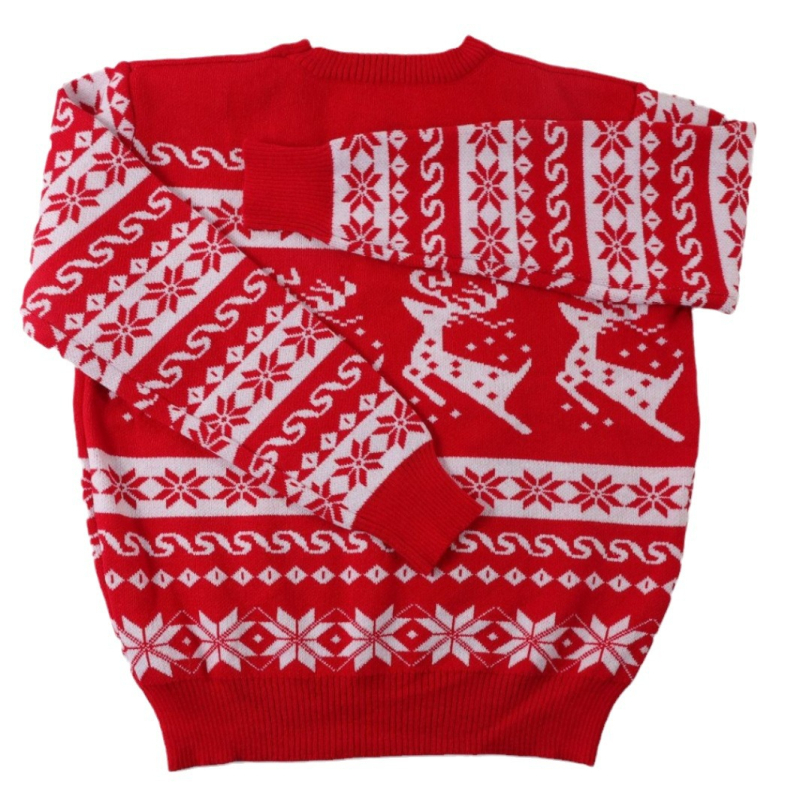 Džemper s Jacquardom i motivom pahulje - akrilna vlakna, udoban ležeran kroj, okrugli izrez, dugi rukavi