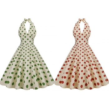 Ženska haljina od tkanine s točkastim uzorkom, za žene srednje dobi i starije, proljeće 2024, izrada po crtežima, materijal: druge tkanine / mješavina denima, mogućnost prilagođavanja