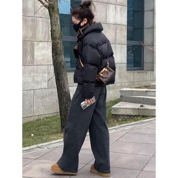 Ženska zimska jakna s perjem od patke, debeli Chenille materijal, Spandex tkanina