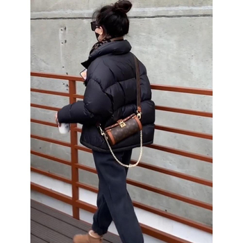 Ženska zimska jakna s perjem od patke, debeli Chenille materijal, Spandex tkanina