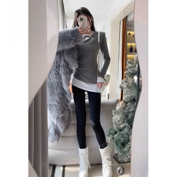 T-krekls bez piedurknēm ar apaļu kaklu, izšuvums, oversize siluets, plakanais audums