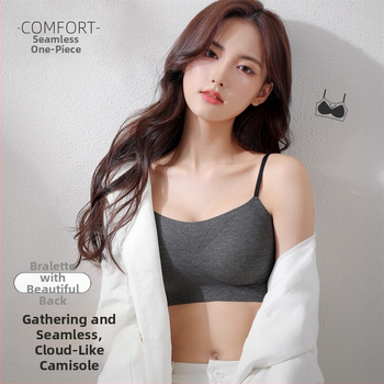 Be rankovių bešvei bandeau liemenėlė mažam biustui, 3/4 kaušelis, plonas formuojantis kaušelis, push-up, nailonas/spandeksas