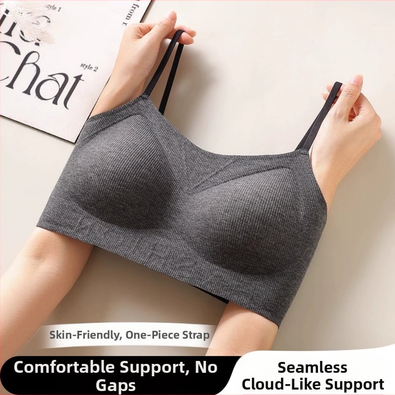 Be rankovių bešvei bandeau liemenėlė mažam biustui, 3/4 kaušelis, plonas formuojantis kaušelis, push-up, nailonas/spandeksas