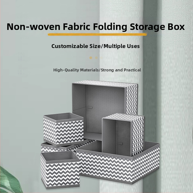 Dėžutė apatiniams drabužiams saugoti, 6-dalių rinkinys, stalčiaus tipo organizatorius iš neausto audinio, sulankstomi skyriai