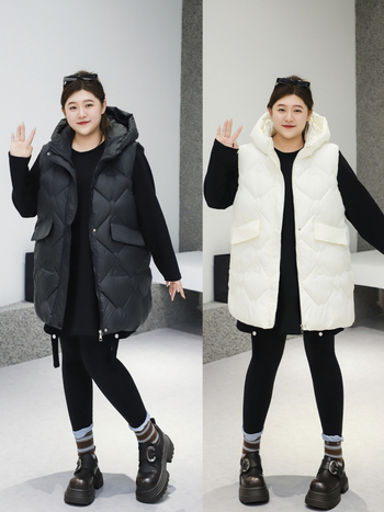 Pamukasta vest s kapuljom, punilo od pamuka, zatvarač, zimska kolekcija 2025, slobodan kroj, elegantan gradski stil