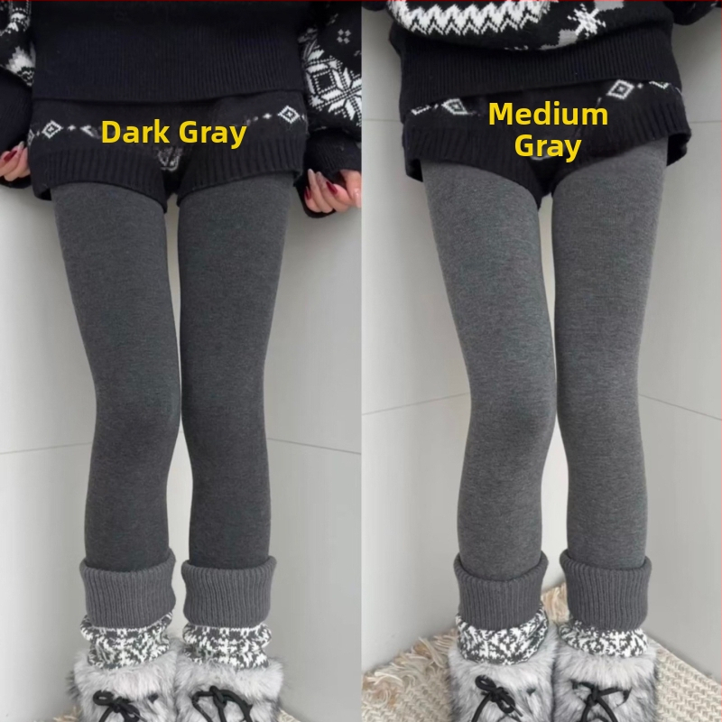 Colanți de damă din bumbac cu căptușeală fleece, grosime medie, păstrează căldura