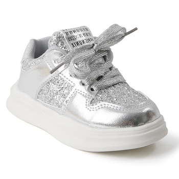 Pantofi sport pentru copii, închidere Velcro, partea superioară din piele artificială, talpă PVC, respirabili și ușori, primăvară–toamnă