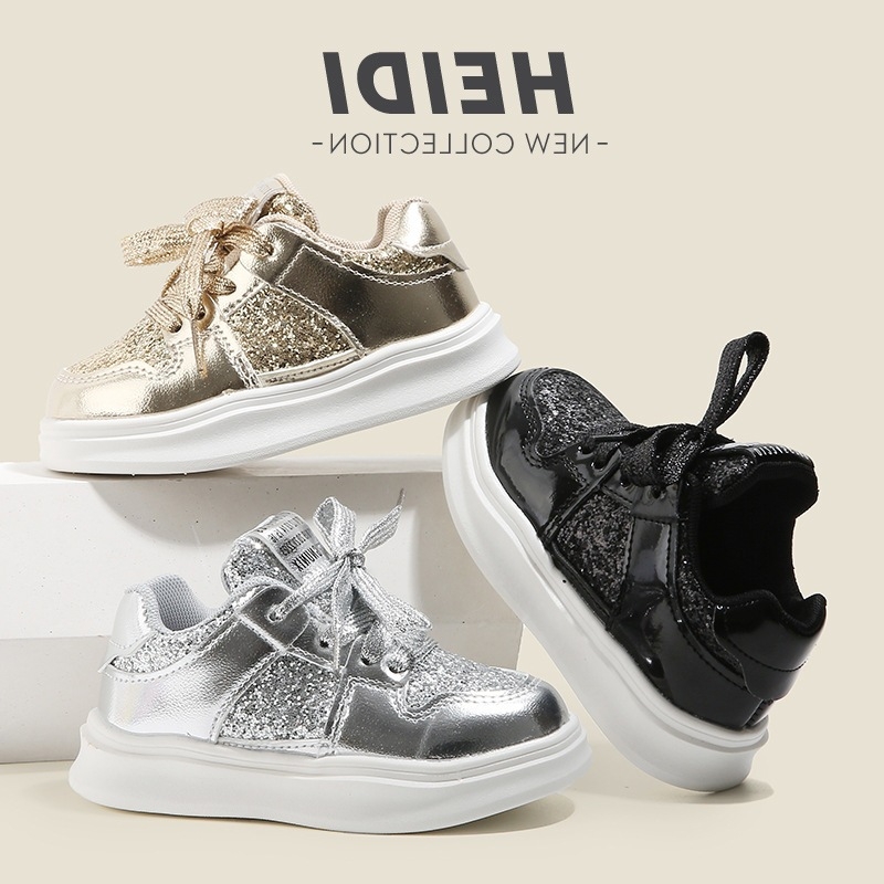 Pantofi sport pentru copii, închidere Velcro, partea superioară din piele artificială, talpă PVC, respirabili și ușori, primăvară–toamnă