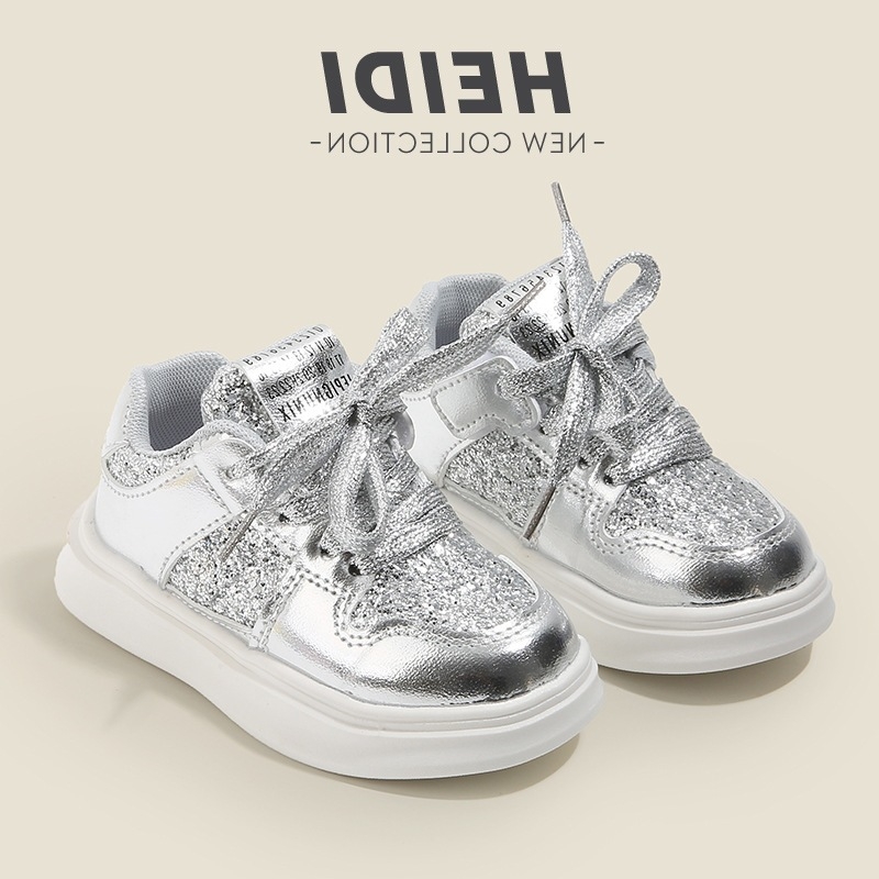 Pantofi sport pentru copii, închidere Velcro, partea superioară din piele artificială, talpă PVC, respirabili și ușori, primăvară–toamnă