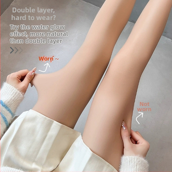 Water Light audums ar augstu vidukli, fleece iekšējais oderējums ziemai, bieza, pacel sēžamvietu un veido siluetu