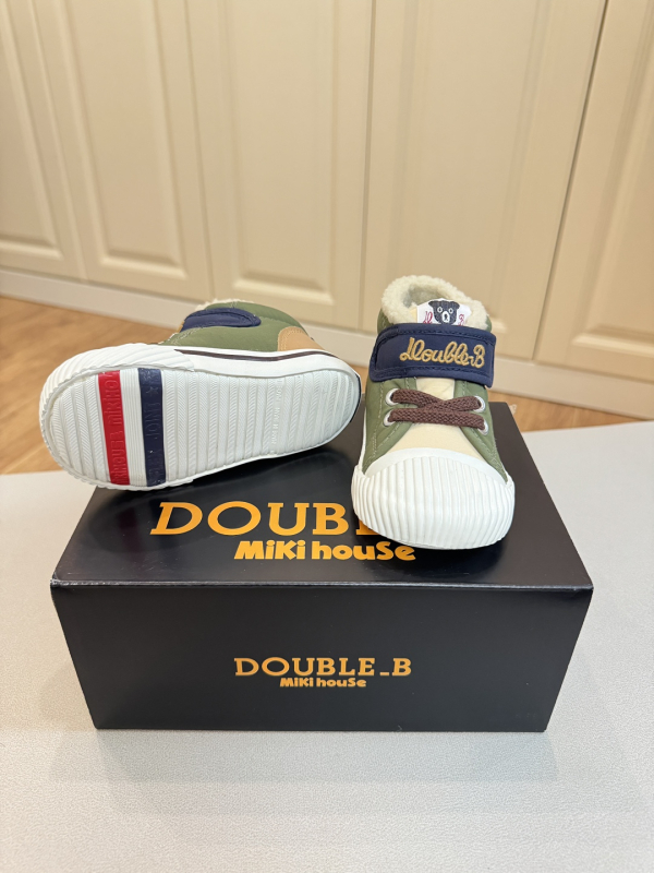 Pantofi sport pentru copii din bumbac cu Velcro, talpă din cauciuc, căptușeală din blană artificială, interior din bumbac, pentru copii 1–12 ani