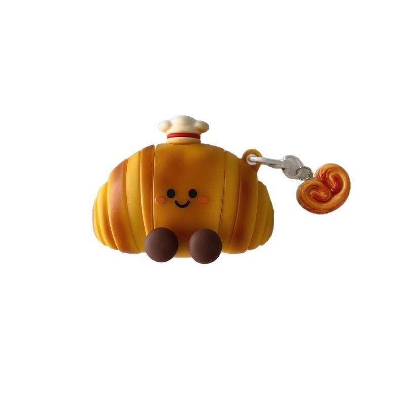 Husă de protecție AirPods — Design pălărie de bucătar desen animat, silicon, relief, compatibil Apple