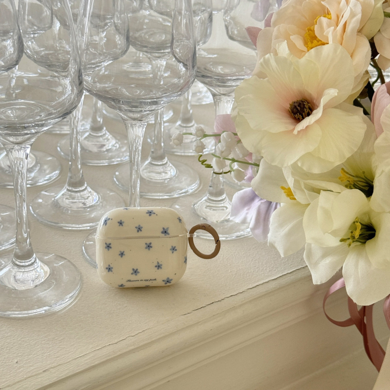 Carcasă de protecție AirPods Pro cu model floral, TPU, turnare prin injecție, compatibilă cu AirPods 2/3/4