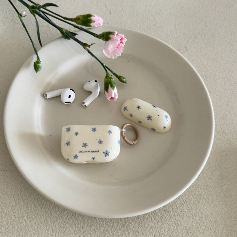 Carcasă de protecție AirPods Pro cu model floral, TPU, turnare prin injecție, compatibilă cu AirPods 2/3/4