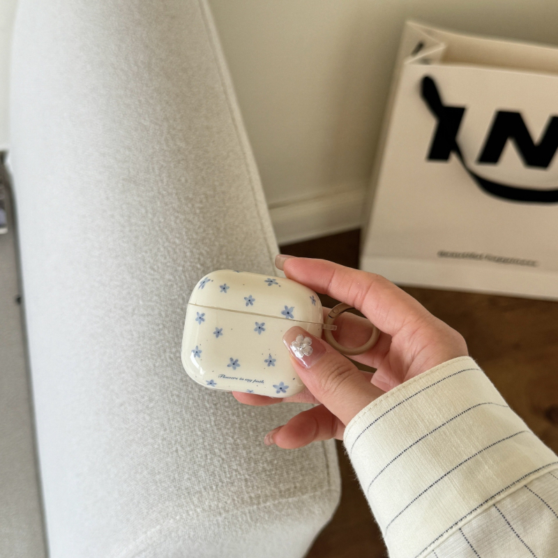 Carcasă de protecție AirPods Pro cu model floral, TPU, turnare prin injecție, compatibilă cu AirPods 2/3/4