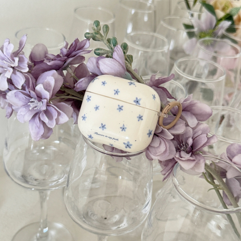 Carcasă de protecție AirPods Pro cu model floral, TPU, turnare prin injecție, compatibilă cu AirPods 2/3/4