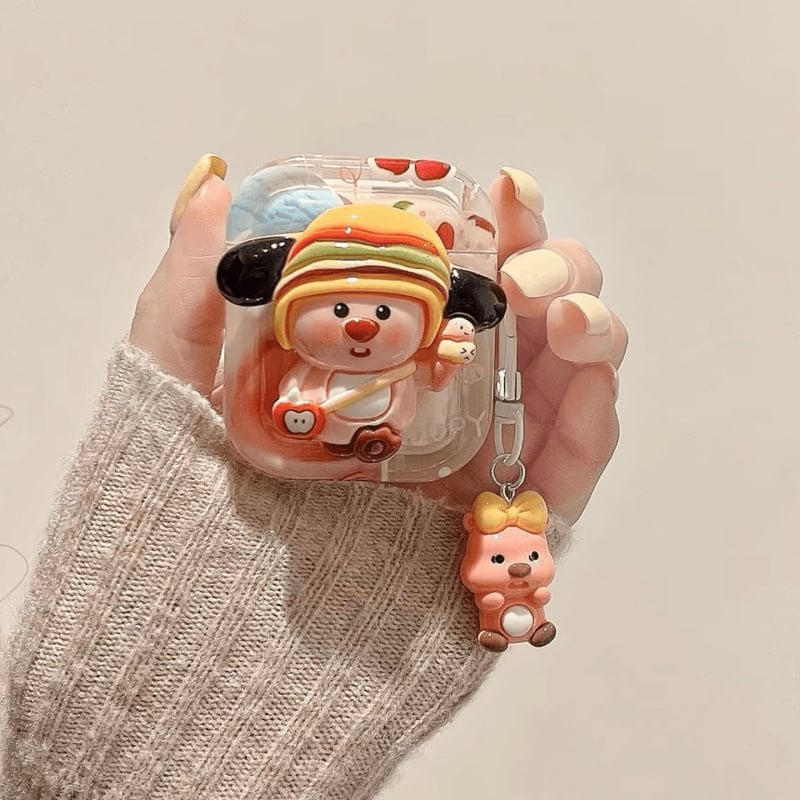 Carcasă de protecție pentru AirPods Pro 2 și AirPods 3 - gravură în relief, potrivire universală, brand Lemon Book