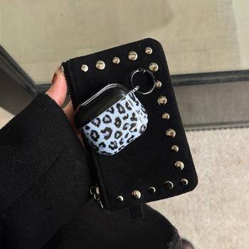 Carcasă pentru AirPods Pro 3-a generație, imprimeu leopard, husă TPU, turnare prin injecție, compatibilă universal cu dispozitive Apple