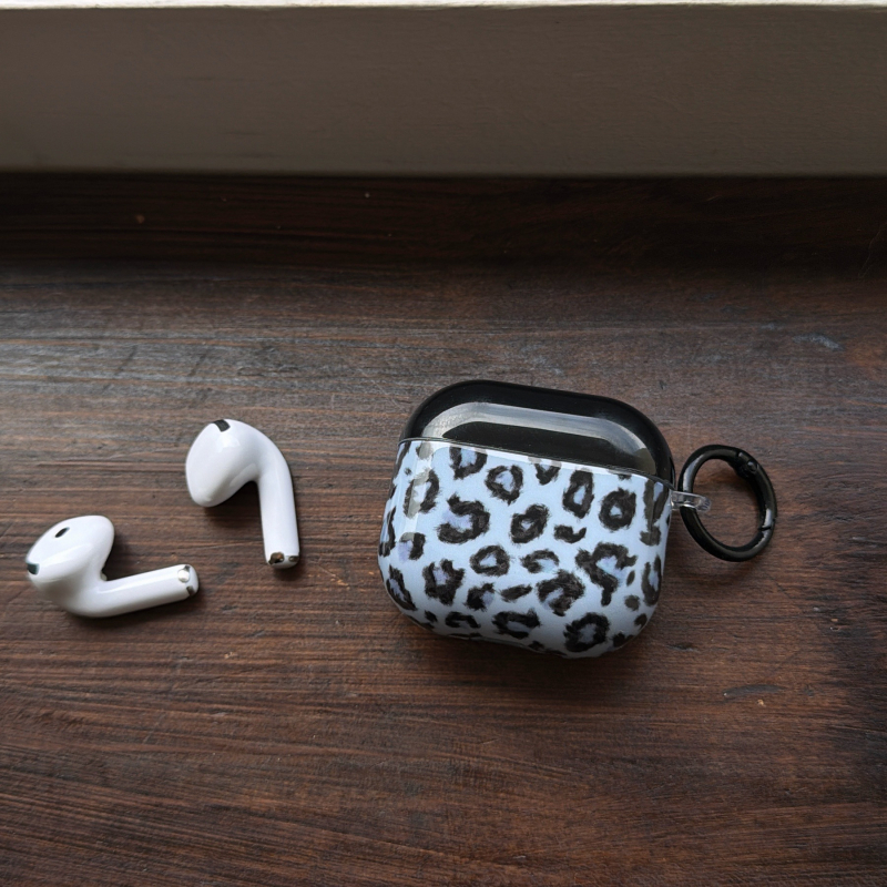 Carcasă pentru AirPods Pro 3-a generație, imprimeu leopard, husă TPU, turnare prin injecție, compatibilă universal cu dispozitive Apple